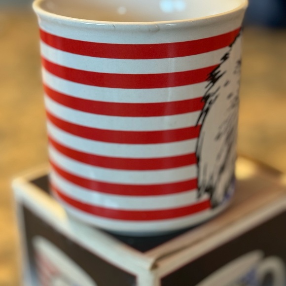 Vintage Bald Eagle USA Flag Coffee Cup Mug Artmark Patriotic Made In Korea 1989 - Picture 3 of 9